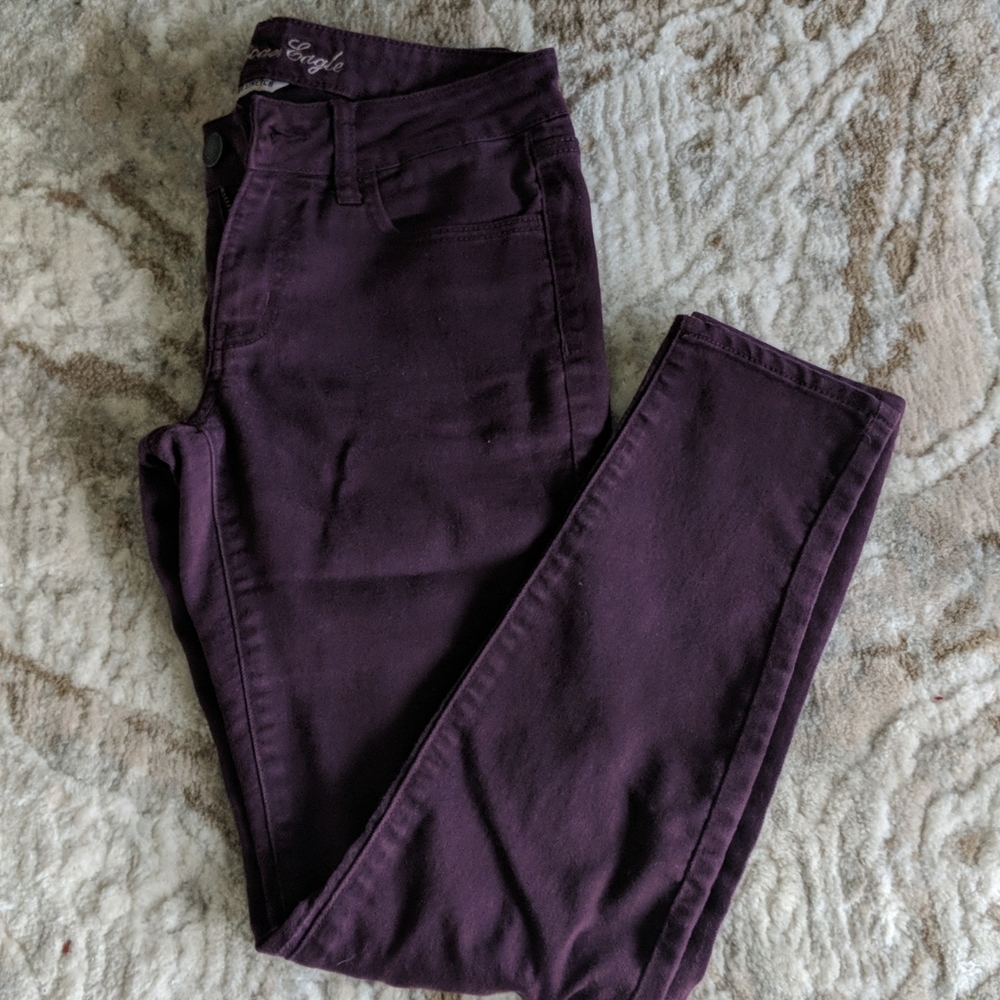 Women's purple jeggings sz 6